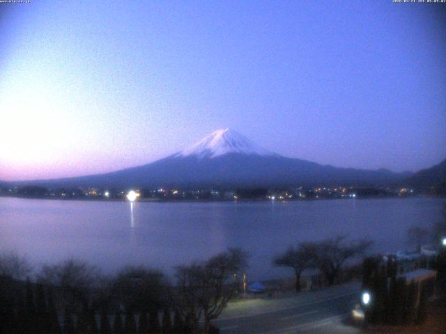 河口湖からの富士山