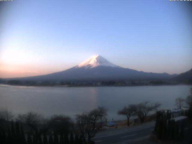 河口湖からの富士山