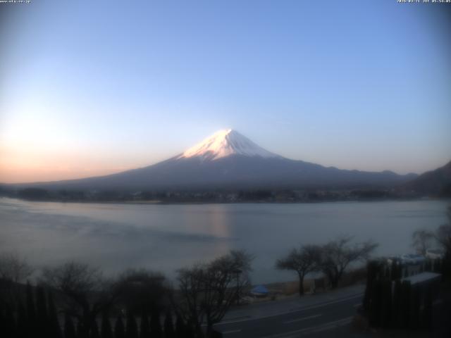 河口湖からの富士山