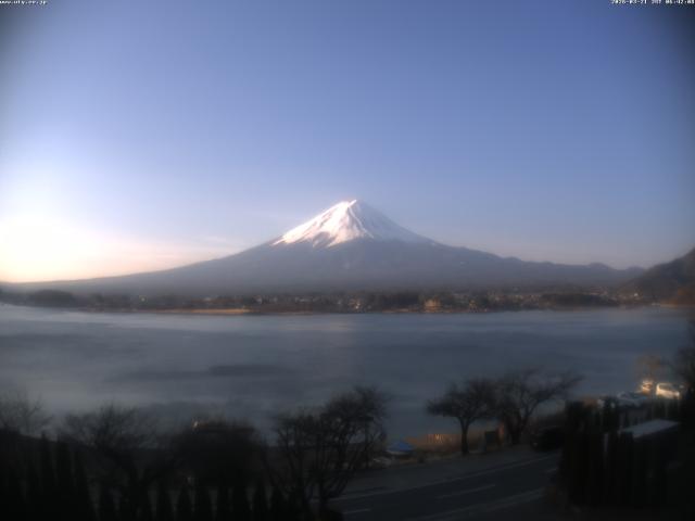 河口湖からの富士山