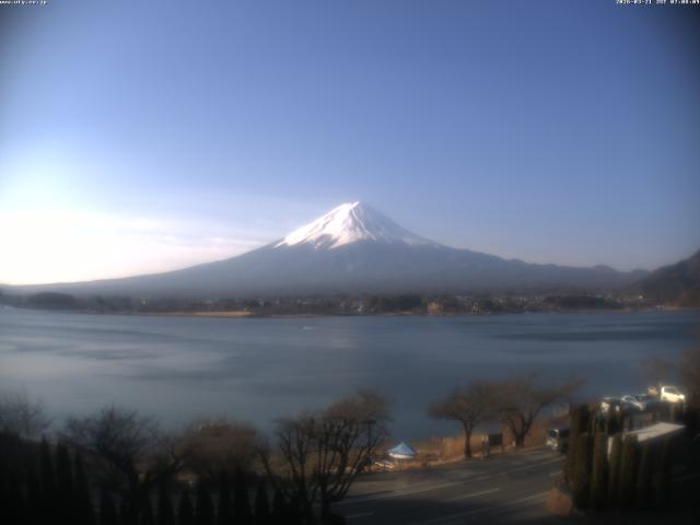 河口湖からの富士山