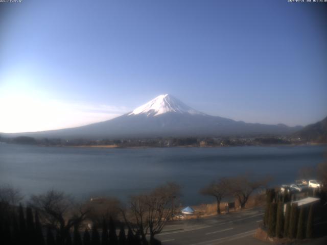 河口湖からの富士山