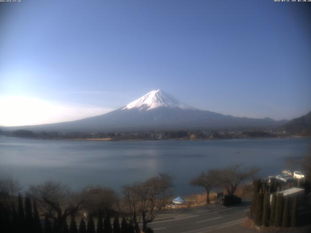 河口湖からの富士山