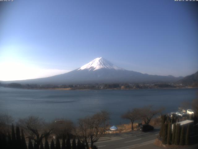 河口湖からの富士山