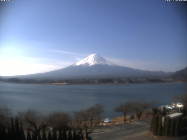 河口湖からの富士山