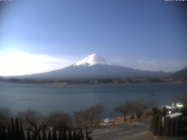 河口湖からの富士山
