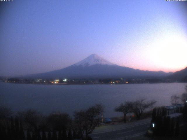 河口湖からの富士山