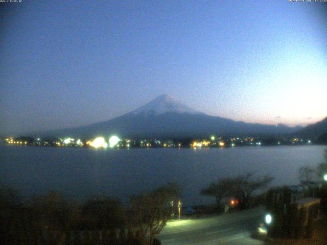 河口湖からの富士山