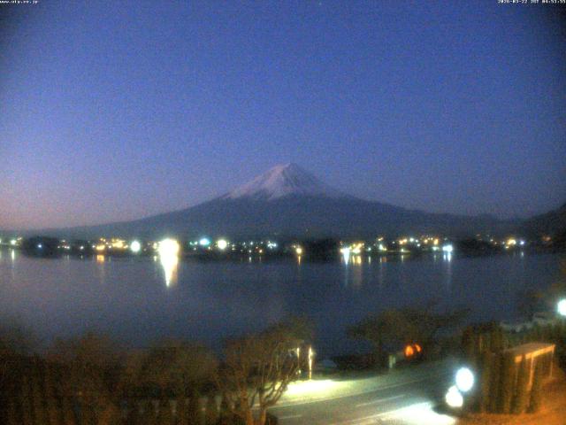 河口湖からの富士山