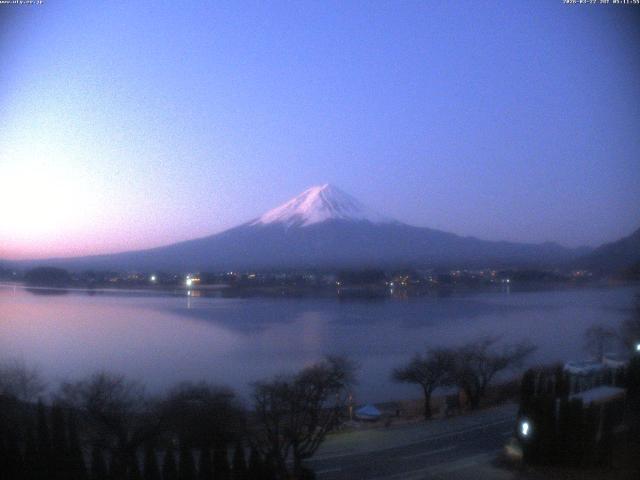 河口湖からの富士山