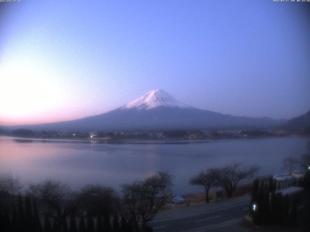 河口湖からの富士山
