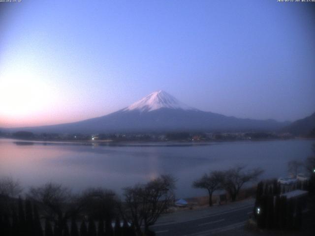 河口湖からの富士山