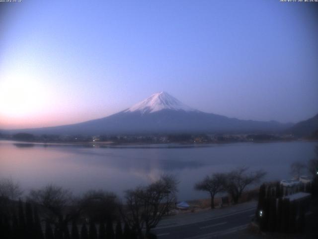 河口湖からの富士山