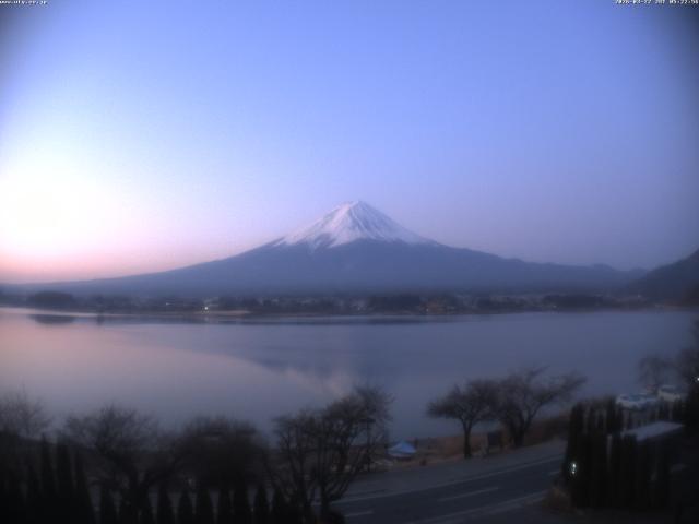 河口湖からの富士山