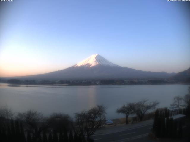 河口湖からの富士山