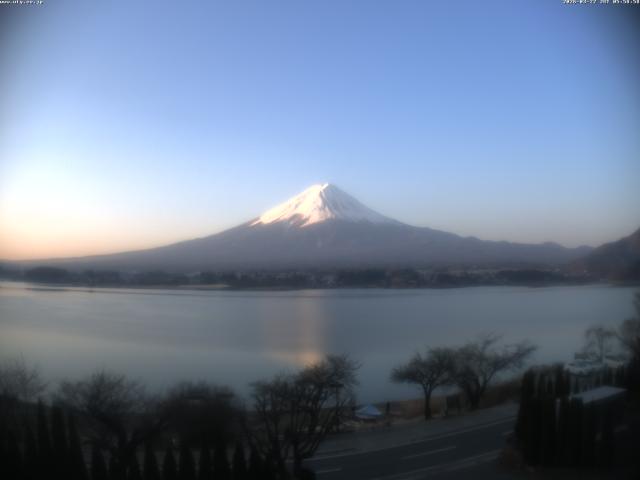 河口湖からの富士山
