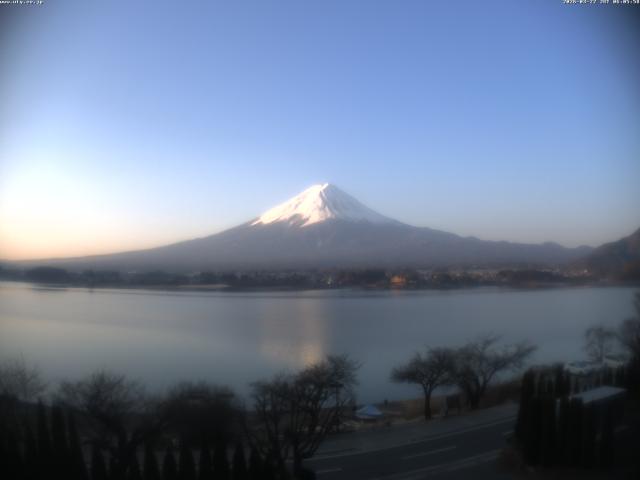 河口湖からの富士山
