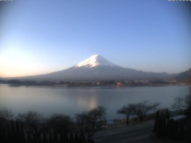 河口湖からの富士山