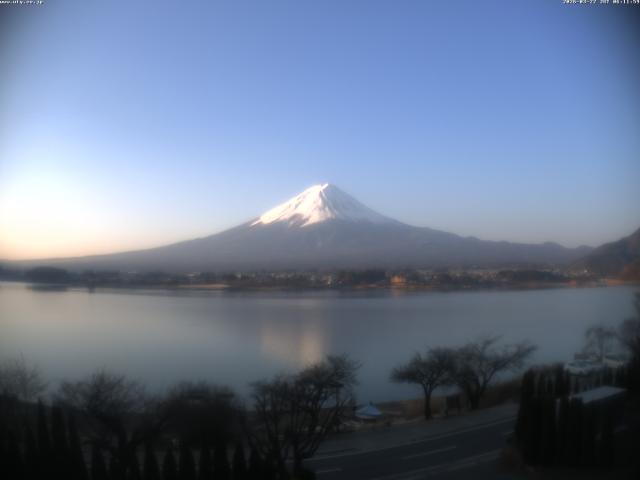 河口湖からの富士山