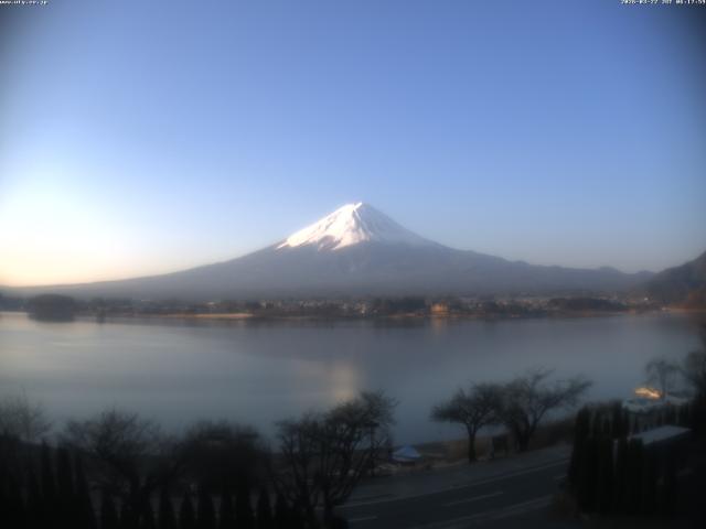 河口湖からの富士山