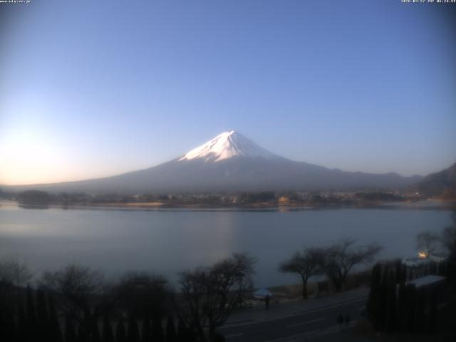 河口湖からの富士山