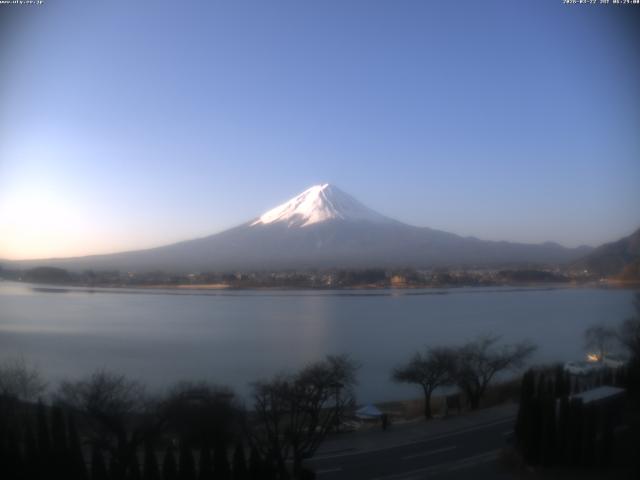 河口湖からの富士山