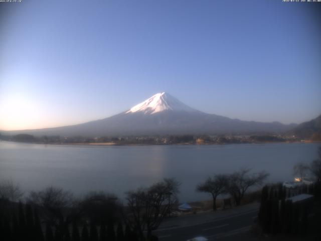 河口湖からの富士山