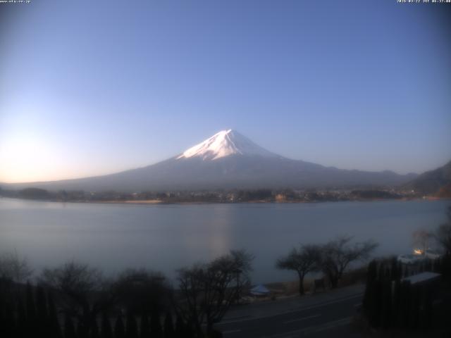 河口湖からの富士山