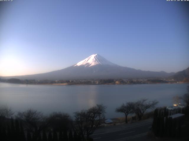 河口湖からの富士山