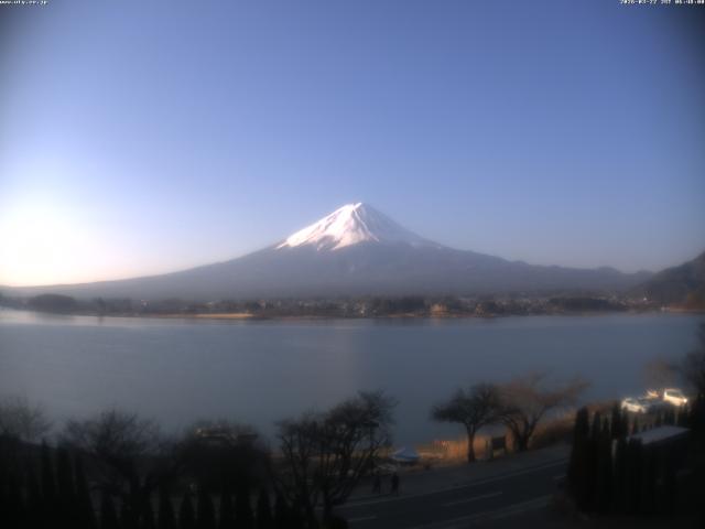 河口湖からの富士山