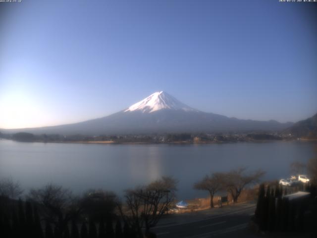河口湖からの富士山