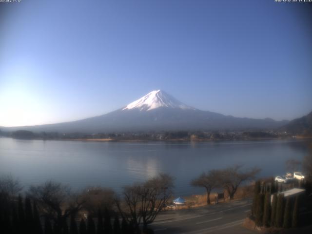 河口湖からの富士山