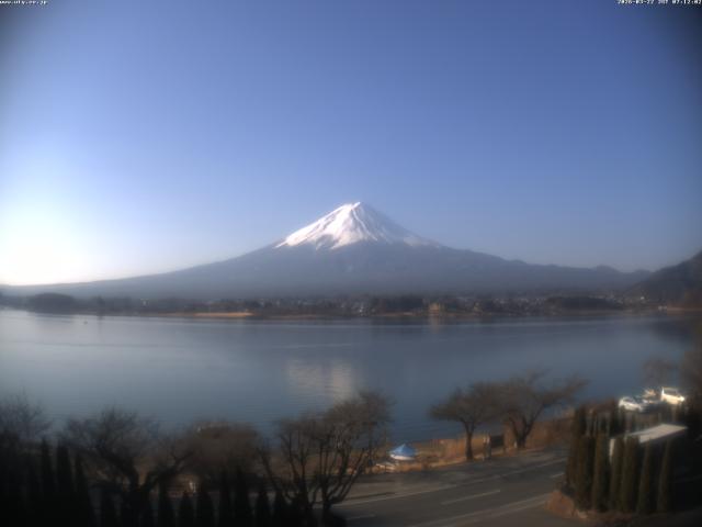 河口湖からの富士山