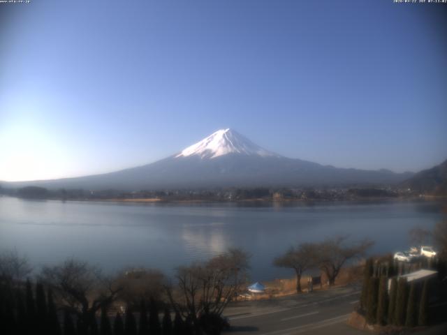 河口湖からの富士山