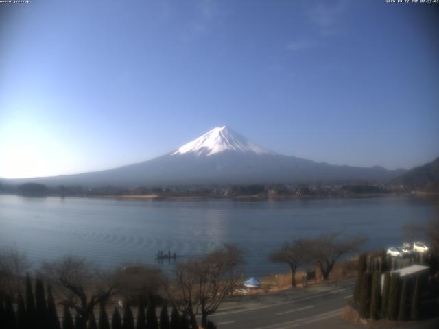 河口湖からの富士山