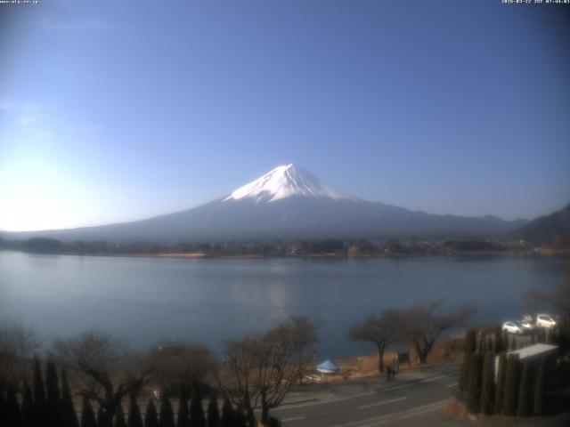 河口湖からの富士山