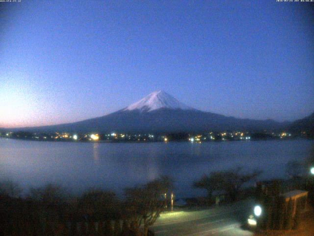 河口湖からの富士山
