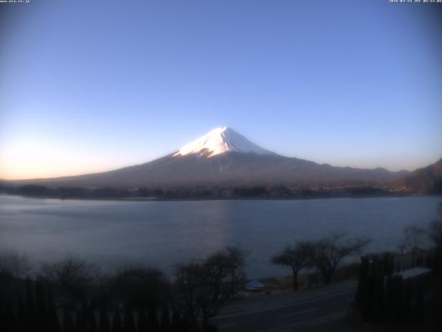 河口湖からの富士山