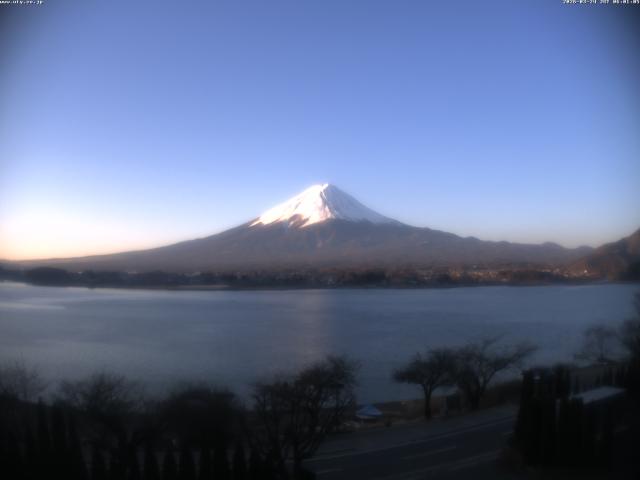 河口湖からの富士山