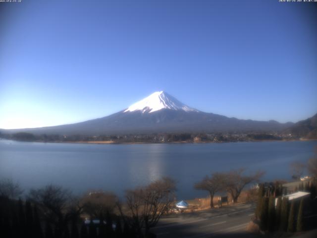 河口湖からの富士山