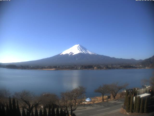 河口湖からの富士山