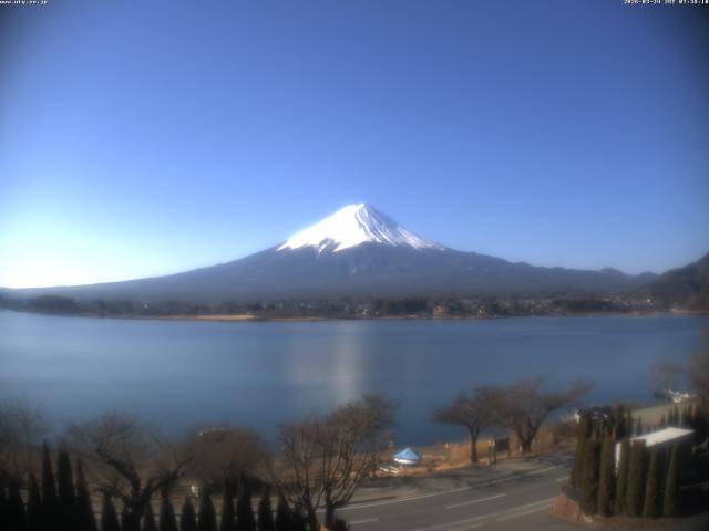 河口湖からの富士山