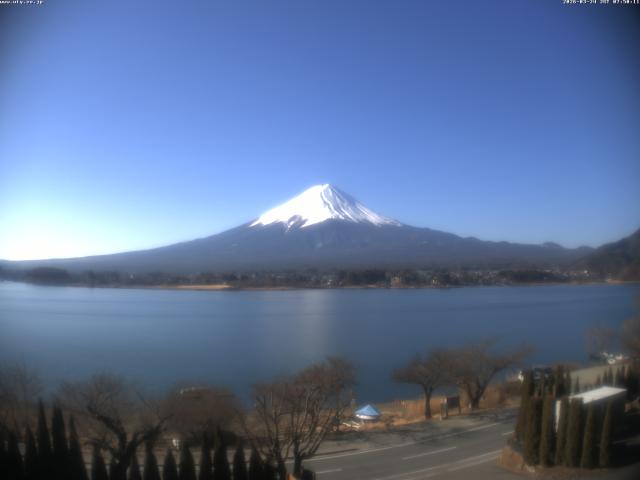 河口湖からの富士山
