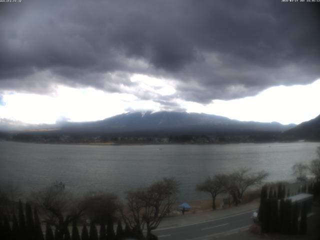 河口湖からの富士山
