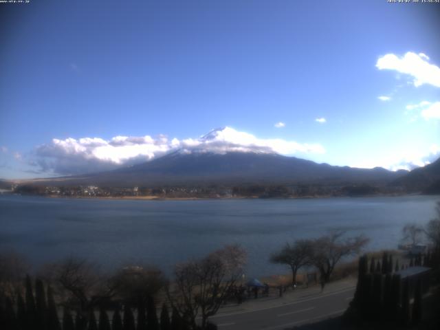 河口湖からの富士山