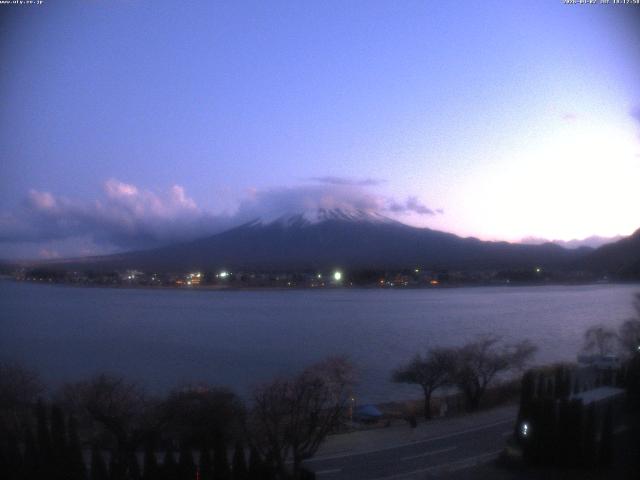 河口湖からの富士山