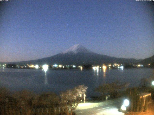 河口湖からの富士山