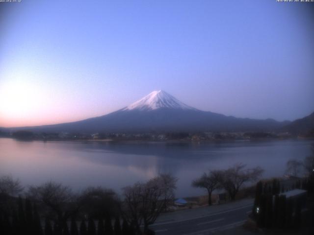 河口湖からの富士山