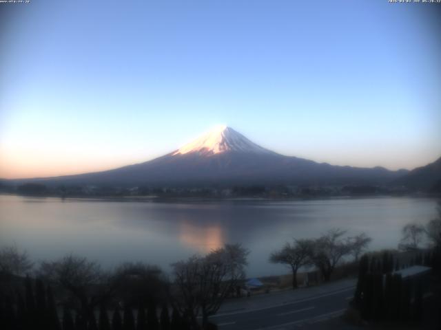 河口湖からの富士山