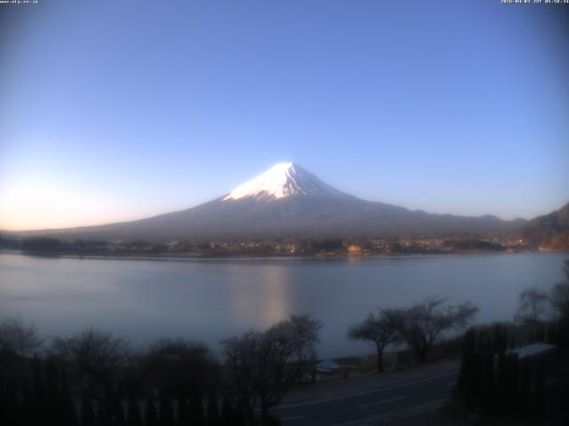 河口湖からの富士山
